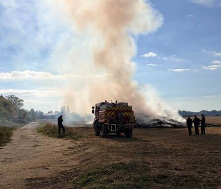 Photo de Incendie maîtrisé au sud du Fort (11/09) - Odeur de brûlé