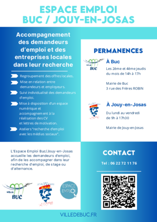 Affiche de l'espace Emploi Buc / Jouy-en-Josas