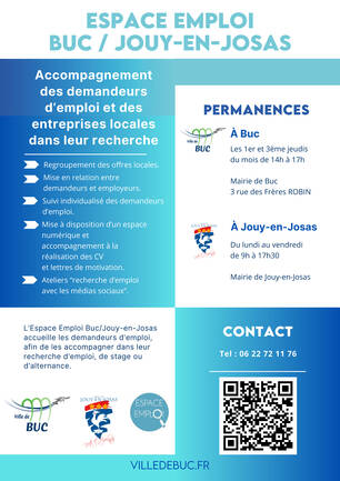 Affiche de l'espace Emploi Buc / Jouy-en-Josas